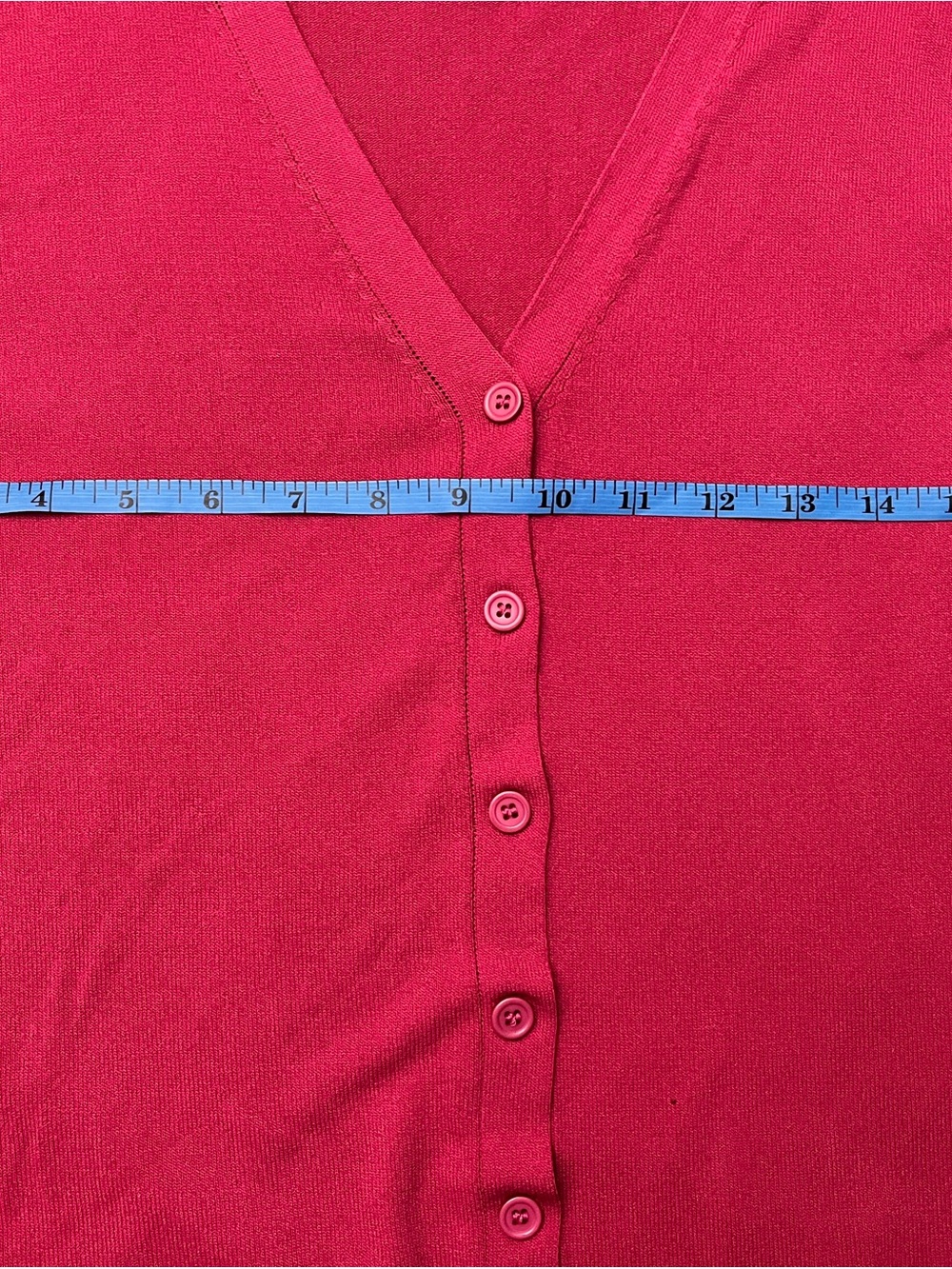 Lightweight Button-Front Short Sleeve Top — Raspberry - Picture 3 of 5